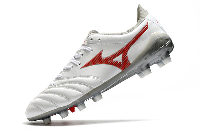 Chuteira Mizuno Morelia Neo 3 Campo FG - Branco/Vermelho