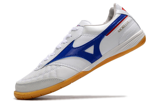 Chuteira Mizuno Morelia Sala Futsal - Branco/Azul
