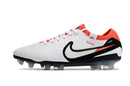 Chuteira Nike Tiempo 10 Elite Campo FG - Branco/Vermelho