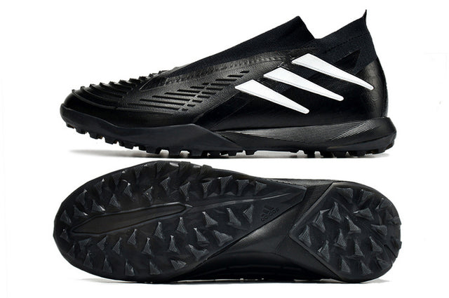 Chuteira Adidas Predator Edge+ Society TF - Preto/Branco