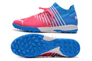 Chuteira Puma Future Z 1.4 Pro Cage Society - Azul/Rosa