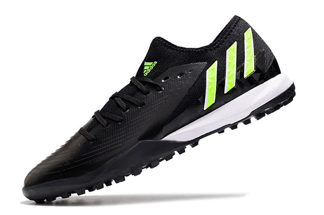Chuteira Adidas Predator Edge.3 Low Society TF - Preto/Verde