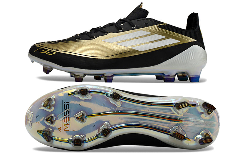 Chuteira Adidas F50 X Campo  - Dourada/Preta