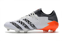 Chuteira Adidas Predator Freak.1 Low Campo FG - Branco/Cinza