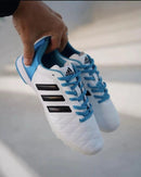 Chuteira Adidas Adipure 11 Pro Society TF - Branco/Azul
