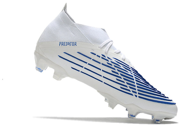 Chuteira Adidas Predator Edge.1 Campo FG - Branco/Azul