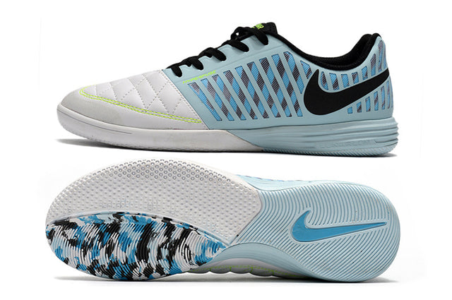 Chuteira Nike Lunar Gato Futsal - Branco/Azul
