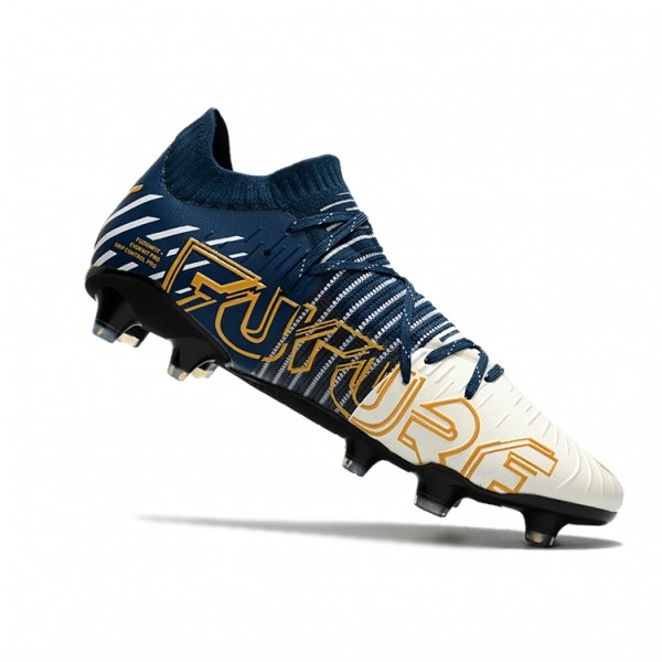 Chuteira Puma Future Z 1.1 Campo FG/AG - Branco/Azul