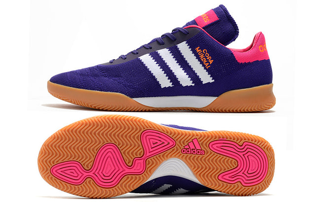 Chuteira Adidas Copa Mundial Futsal - Azul/Rosa