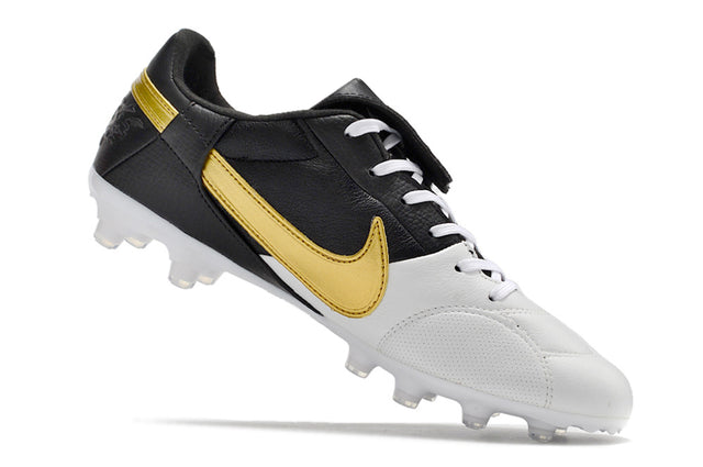 Chuteira Nike Premier 3 FG - Branco/Dourado