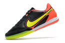 Chuteira Nike React Tiempo Legend 9 Pro Futsal IC - Preto/Laranja/Amarelo