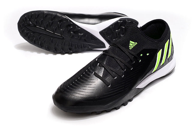 Chuteira Adidas Predator Edge.3 Low Society TF - Preto/Verde