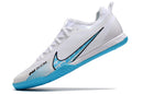 Chuteira Nike Mercurial Vapor 15 Pro Futsal IC - Azul claro/Branco
