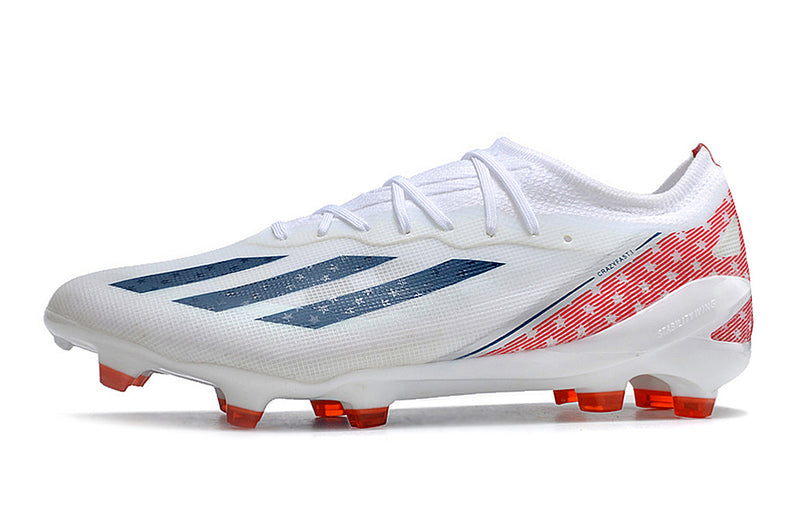 Chuteira Adidas X CrazyFast.1 FG - Branco/Azul