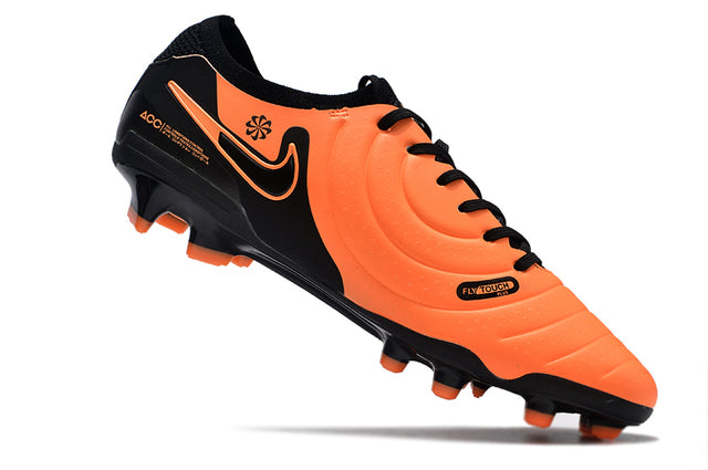 Chuteira Nike Tiempo Legend 9 Elite FG - Laranja/Preto