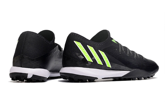Chuteira Adidas Predator Edge.3 Low Society TF - Preto/Verde