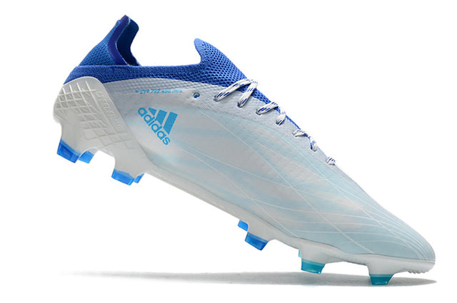 Chuteira Adidas Speedfow.1 FG - Branco/Azul