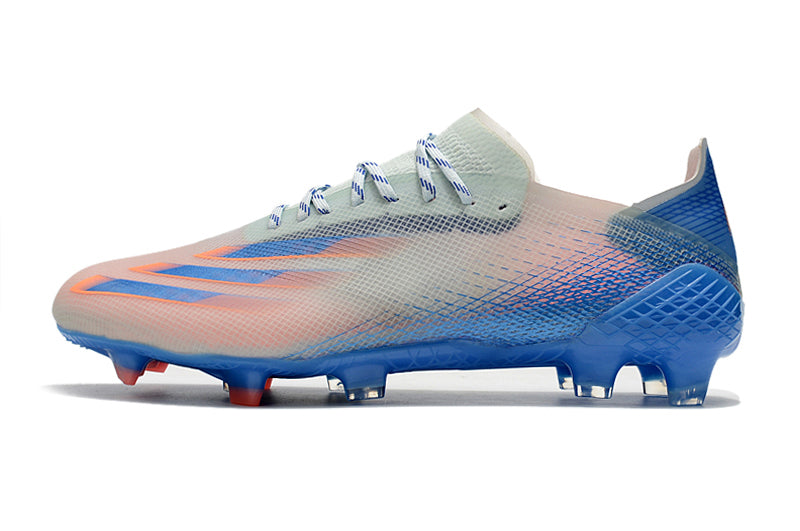 Chuteira Adidas Ghosted.1 Campo FG - Azul/Branco