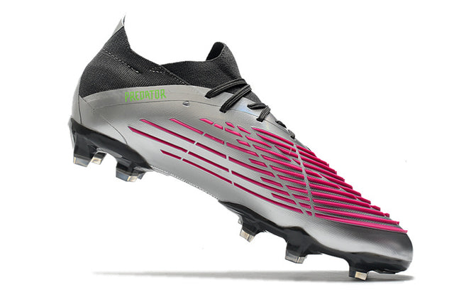 Chuteira Adidas Predator Edge.1 Low Campo FG - Preto/Prata
