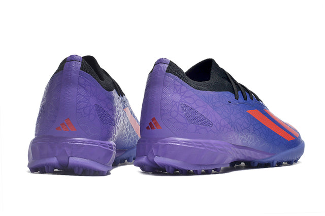 Chuteira Adidas X CrazyFast.1 Society TF - Roxo/Laranja