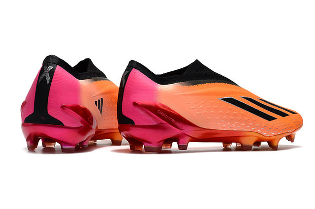 Chuteira Adidas X Speedportal+ FG - Laranja/Rosa