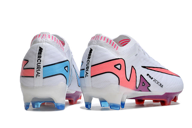 Chuteira Nike Air Zoom Mercurial Vapor 15 Elite FG - Branco/Rosa