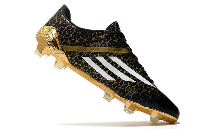 Chuteira Adidas F50 X Ghosted.1 FG - Preto/Dourado